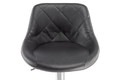 Bar Stool, faux leather, black/chrome