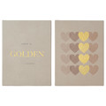PJÄTTERYD Picture, golden love, 30x40 cm