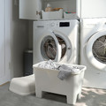 BURSJÖN Stool with storage, white