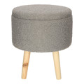 Stool with Storage L Neely, light grey