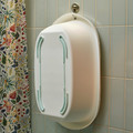 LÄTTSAM Baby bath, white/turquoise