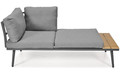 Outdoor Corner Sofa Set with Coffee Table NEVADA, graphite