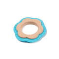 Bo Jungle B-Wood Teether Flower Blue