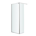 GoodHome Walk-in Shower Ezili 80 + 38 cm, chrome/transparent