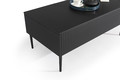 Coffee Table with Drawers Nicole, matt black/black legs