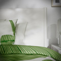 TONSTAD Bedroom furniture, set of 3, incl bed storage/off-white, Standard Double