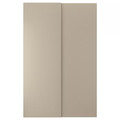HASVIK Pair of sliding doors, beige, 150x236 cm