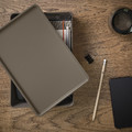 KUGGIS Lid, dark grey-beige, 18x26 cm