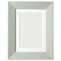 PLOMMONTRÄD Frame, pale grey-green, 13x18 cm
