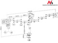 Three Monitor Desktop Stand 13-27" Max 8kg