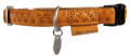 Zolux Adjustable Dog Collar Mac Leather 15mm, yellow