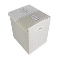 Dual-Compartment Laundry Basket 50x41x57, grey