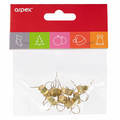 Christmas Ornament Hanging Loops/Strings, Gold, Pack of 8
