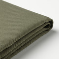 FRÖSÖN Cover for back cushion, outdoor, dark beige-green, 62x44 cm