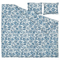 BITTERSÖTA Duvet cover and 2 pillowcases, light grey/blue, 200x200/50x60 cm