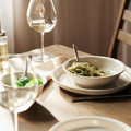 DAGGASTER Deep plate, dotted/light beige, 19 cm
