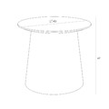Side Coffee Table Ethos, natural/white