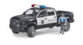 Bruder RAM 2500 Police Pick-up Truck with Police Officer 4+