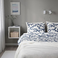EKPURPURMAL Duvet cover and pillowcase, white blue/cloud, 150x200/50x60 cm