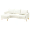 SALTSJÖBADEN 3-seat sofa with chaise longue, Blekinge white