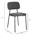 Dining Chair Esther, dark grey