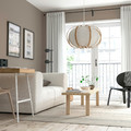 TAGGTOFS / HAVSDJUP Pendant lamp, white bamboo, 67 cm