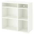 VIHALS Shelving unit with 4 shelves, white, 95x37x90 cm