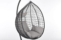 Hanging Cocoon Chair BAHAMA, in-/outdoor, black