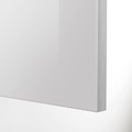METOD Wall cabinet horizontal w push-open, white/Ringhult light grey, 80x40 cm