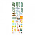 Kitchen Cooking Playset with 64 Accessories, assorted colours, 3+