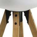 Bar Stool Dima, white/wood