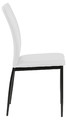 Chair Demina, faux leather, white
