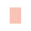 Document File Folder with Elastic Band PP A4 1pc, pastel blue