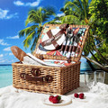 4-Person Picnic Basket with Accessories Exotic
