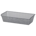 KOMPLEMENT Mesh basket, dark grey, 75x35 cm