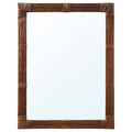 KLIBBAL Mirror, brown, 47x62 cm