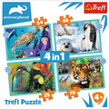 Trefl Children's Puzzle Animal Planet 4in1 35-48-54-70pcs 4+