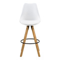 Bar Stool Dima, white/wood