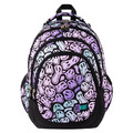 School Backpack 30x41x16 Crazy Faces