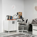 SMÅSTAD / PLATSA Cabinet, white grey, with 1 shelf, 60x55x63 cm