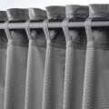 SANDSVINGEL Curtains, 1 pair, grey, 135x300 cm