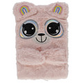 Plush Notebook A5 Pink Big Eyes