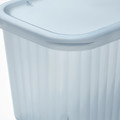 RYKTA Storage box with lid, transparent, 12x18x12 cm/1.5 l