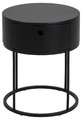 Nightstand Bedside Table Polo, black