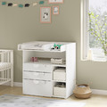 SMÅSTAD Changing table, white white, with 3 drawers, 90x79x100 cm