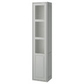 TÄNNFORSEN High cabinet with door, light grey, 40x35x195 cm