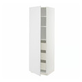 METOD / MAXIMERA High cabinet with drawers, white/Stensund white, 60x60x200 cm