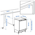 FASTNÄS Under counter fridge, IKEA 500 integrated, 130 l