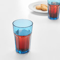POKAL Glass, blue, 35 cl, 4 pack