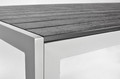 Large Outdoor Dining Table MODENA 180, aluminium, black